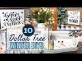 10 HOME DECOR DOLLAR TREE WINTER IDEAS