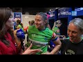 Sheridan Gallagher COPS IT from her teammates: In The Sheds | NRL on Nine