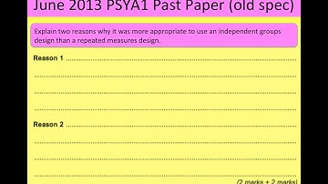 Experimental Design (Exam Question Practice)