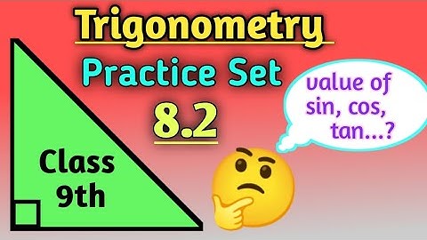 Trigonometry Practice Set 8.2 | Class 9th | Geometry @EasyMaths9-6