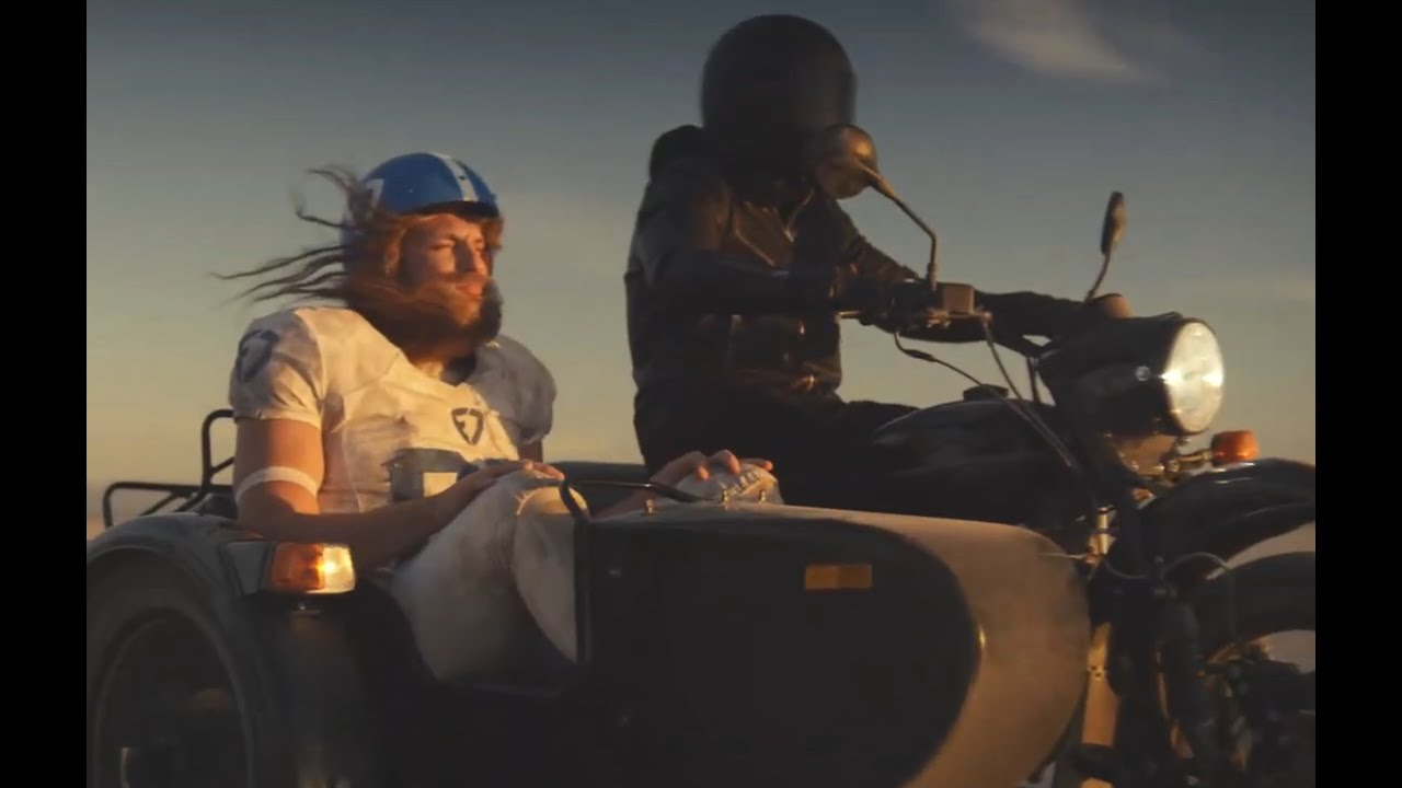 Sports Book commercial for runup to Super Bowl, shot in the Mojave Desert with Rob Gronkowski