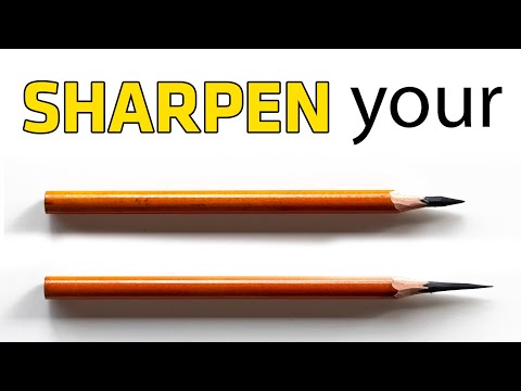 Sharpen your pencil like an artist