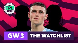 Fpl Gw3 The Watchlist  Foden Steps Up For City  Gameweek 3  Fantasy Premier League 202324 Tips