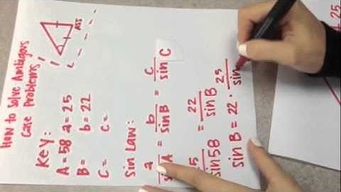 How to solve Ambiguous Case Problems using Sine Law