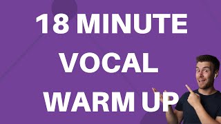 18 Minute Vocal Warm Up With a Straw