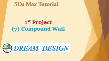 3ds Max Tutorial in Marathi compound wall design by using railing command