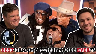 Reacting to DAFT PUNK’S “Get Lucky” Grammy’s Medley with PHARRELL, NILE RODGERS & STEVIE WONDER!!