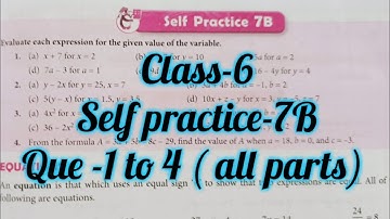 new learning composite maths class 6 self practice 7b| schand maths class 6 ex-7b| Algebra