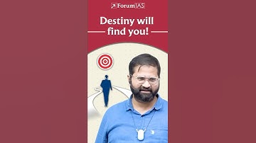 Destiny will find you!  - Ayush Sir