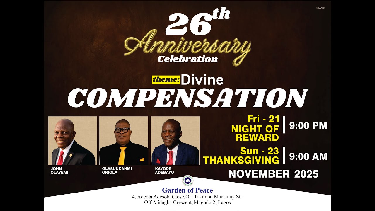NIGHT OF REWARD || DIVINE COMPENSATION - YouTube