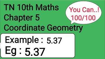 TN 10th Maths Chapter 5 Coordinate Geometry Example 5.37