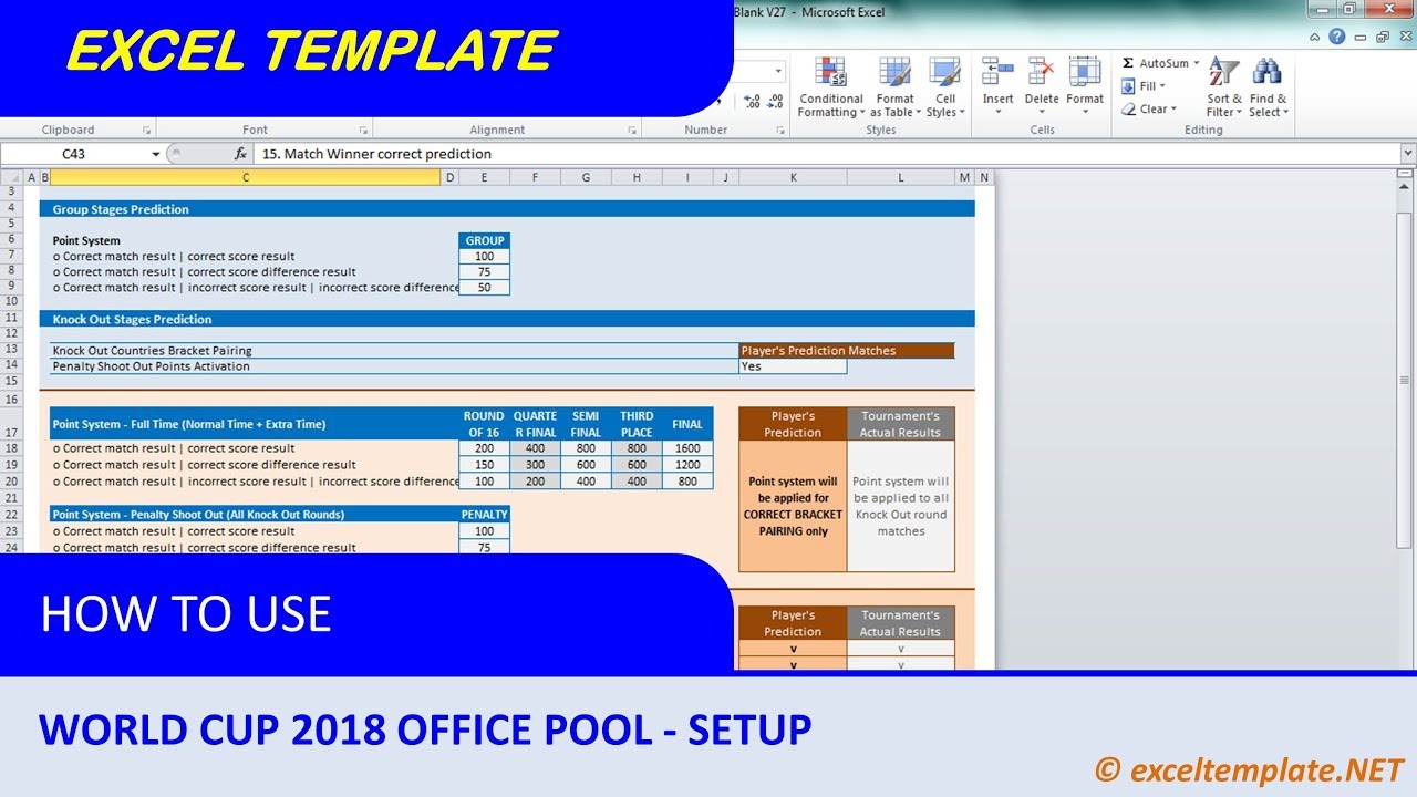 World Cup 2018 Office Pool #1  Setup  YouTube