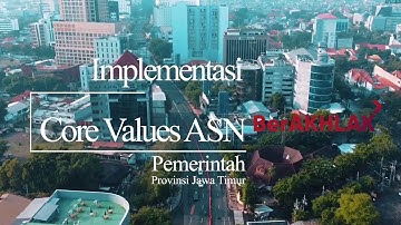 Panduan Perilaku Core Values ASN BerAKHLAK Pemerintah Provinsi Jawa Timur.