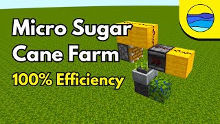 Max Efficiency Sugar Cane Farm - Minecraft 1.20