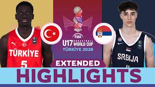 Turkiye 🇹🇷 vs Serbia 🇷🇸 | SEMI-FINALS EXTENDED HIGHLIGHTS | FIBA U17 Basketball World Cup 2026