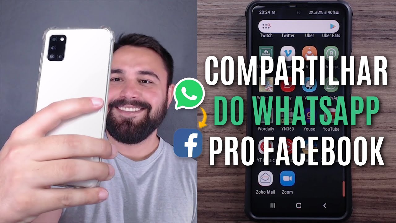 COMO COMPARTILHAR DO WHATSAPP PARA O FACEBOOK - YouTube