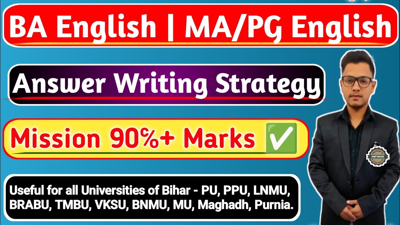 English Honours Answer Writing Strategy | BA/MA English | English Honours | Major Course English |