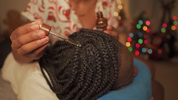 ASMR | Real Person Scalp Oiling & Sensory Test on Braids
