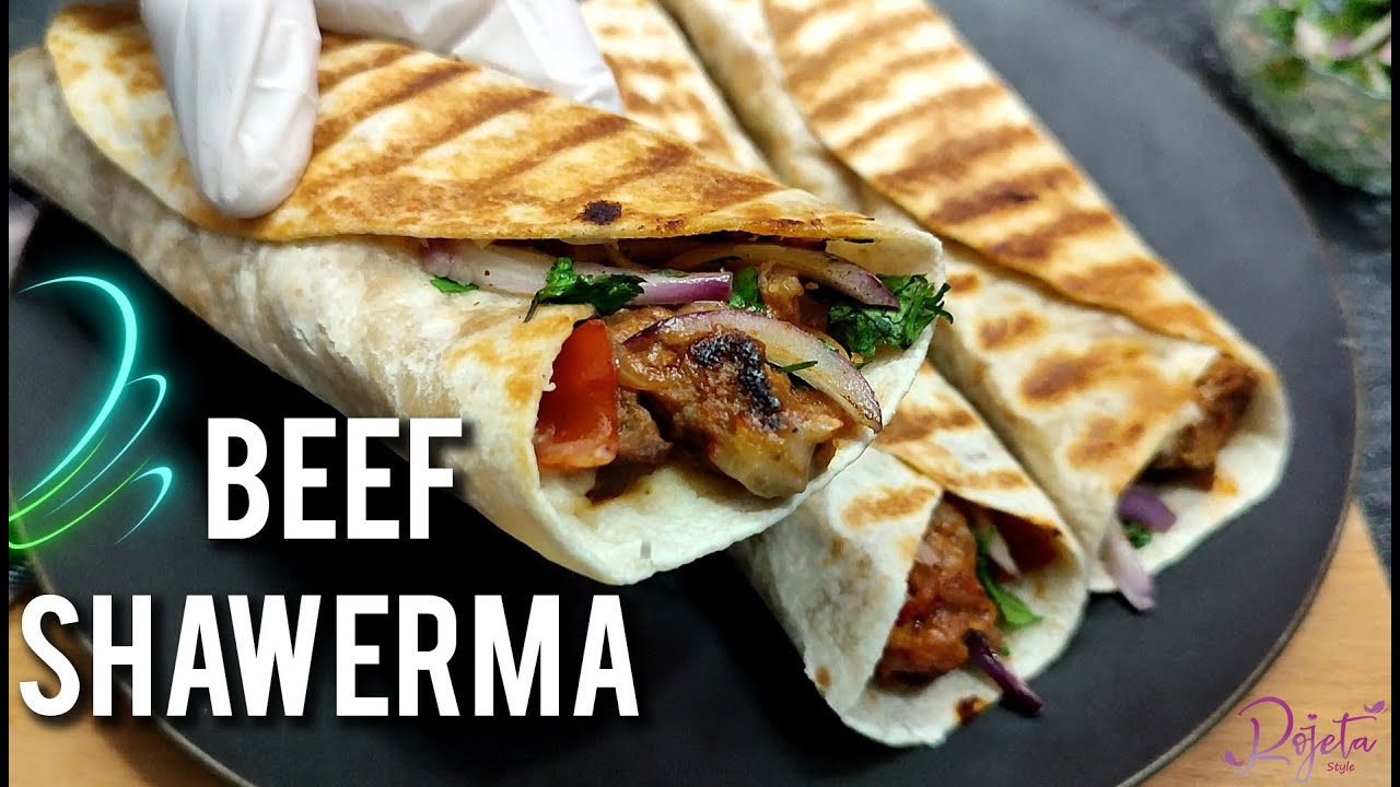 Beef Shawarma Recipe Shawarma Wrap YouTube
