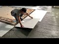 How Professional Workers Install Large Size Ceramic Tiles On Floors In Amazing New Method