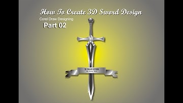 3D Design in Corel Draw| How to create 3D Design.By Sheky Tech.(English Subtitle).