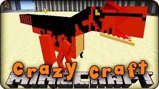 Minecraft Mods - CRAZY CRAFT - Ep # 17 ' PET DINOSAURS!' (Orespawn Mod)