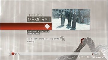 Assassins Creed II Walkthrough Sequence 8 memori 1 Bird Of Feather