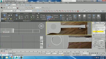 Tutorial on Modeling guitar using spline and polygon Modeling ( Part 1)