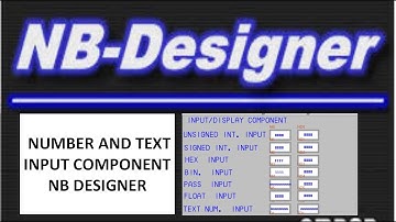 NUMBER AND TEXT INPUT COMPONENT NB Designer