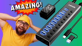 Leinsis Powered 10-port Usb 3.2 Usb-c Hub Review
