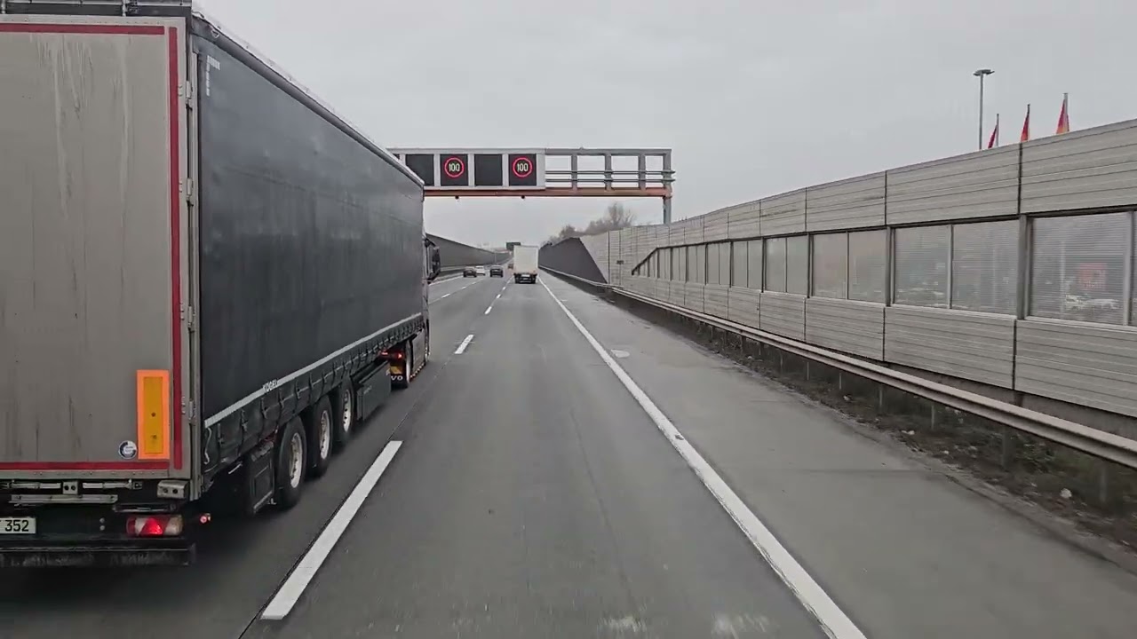 332 4K POV Real Truck Driving MAN TGX 510 Austria Wien to Germany border part 3