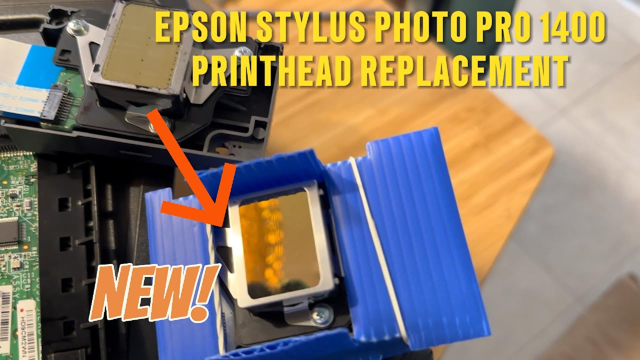 How To Replace the Print Head in an Epson Stylus Photo 1400 - YouTube