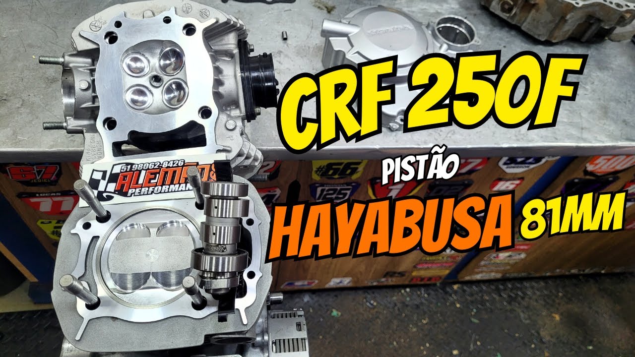HONDA CRF 250 F PISTÃO HAYABUSA 81mm - PROJETO ENTREGUE EM MENOS DE 24 HORAS!!