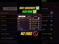 6gb Ram Free Fire Sensitivity Settings 2024 | Free Fire Headshot Setting 😤| 6gb Ram FF Sensitivity