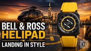 Unique Aviation Watch | Limited Edition Bell & Ross BR03 Helipad BR03A-HE-CE/SRB