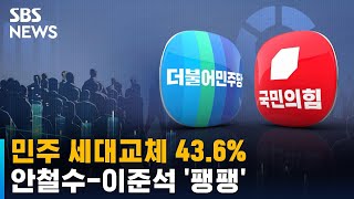 [여론조사] 민주 세대교체 43.6%…안철수-이준석 '팽팽' / SBS