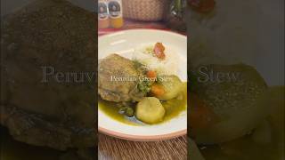 Peruvian Green Stew Also Known As Seco Verde.
