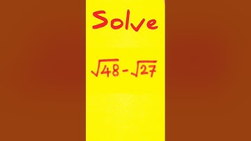 A nice square root simplification | math shorts | #maths #shorts #ytshorts
