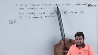 Modal Matrix and Diagonalising a Given Matrix