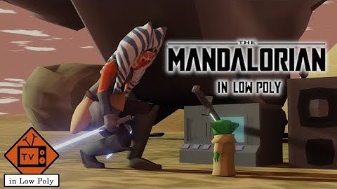 The Epic Battle - The Mandalorian in Low Poly