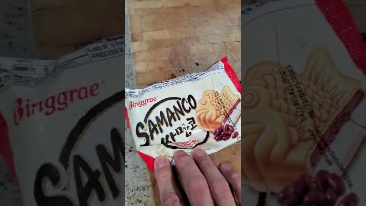 Samanco Asian Ice Cream - Red Bean Vanilla Dessert Fish Shape 