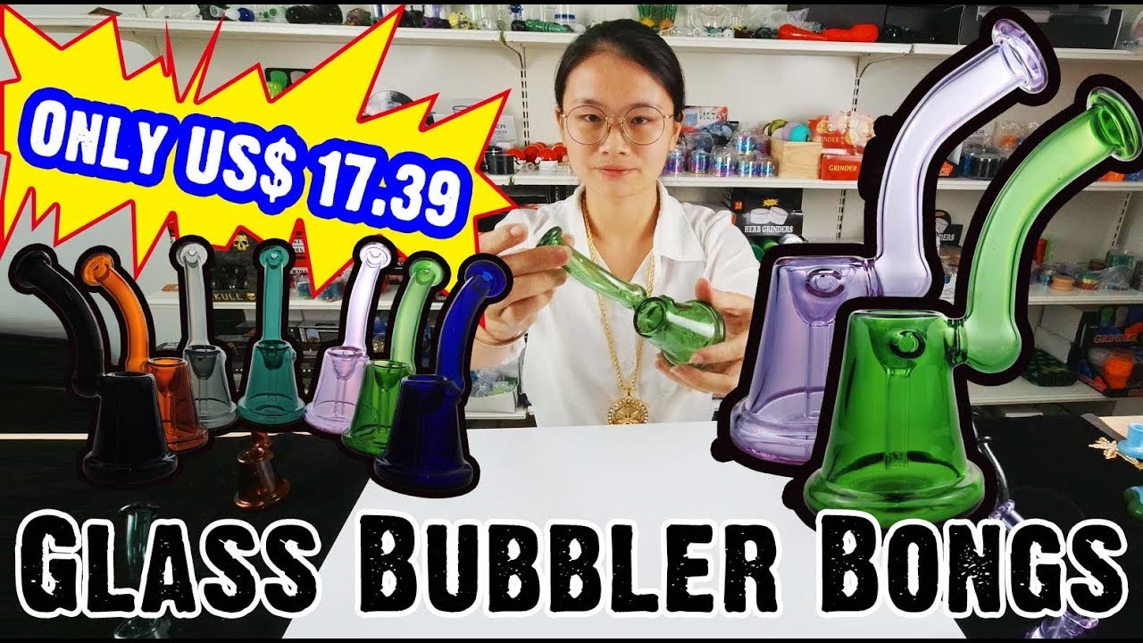 Only US$ 17.39!!!  Glass Bubbler Cheap Bongs!!! 
