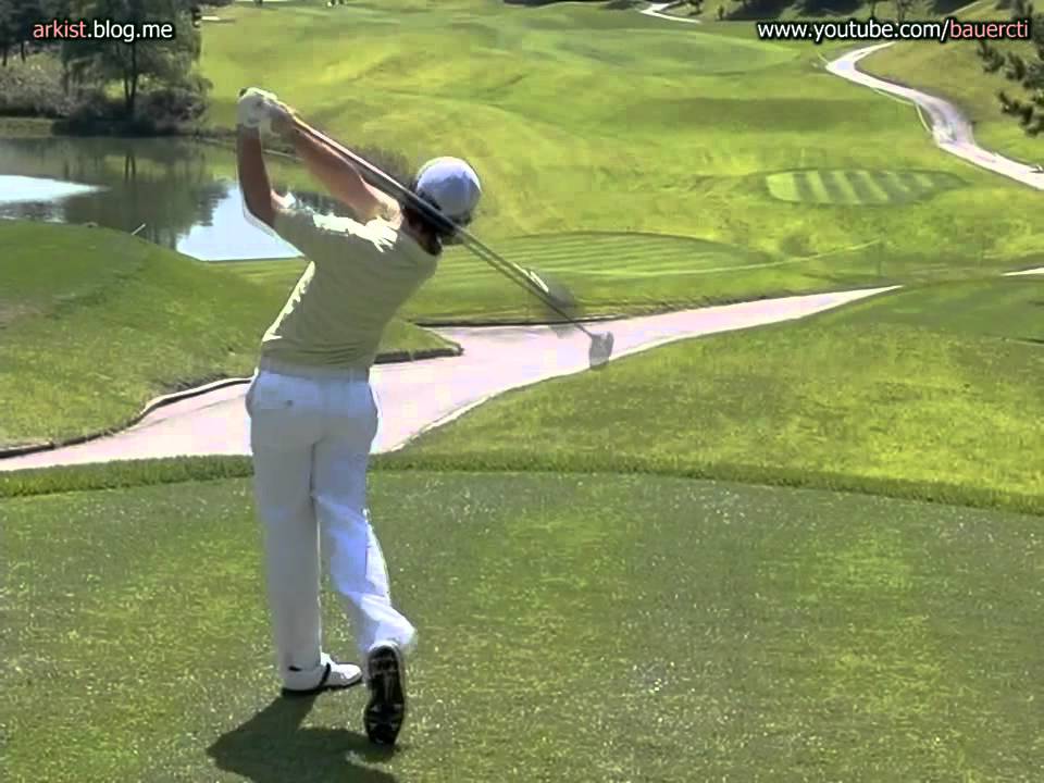 [Slow] Rory Mcilroy Driver Tee Shot Rear View Golf Swing (16) YouTube