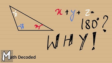The sum of the angles in a triangle is 180 degrees. Have you wondered why?