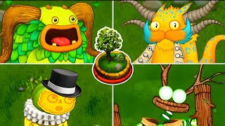 Plant Island - All Monsters Sounds and Animations | My Singing Monsters || MSM Wub