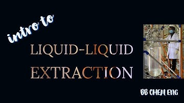 Single Stage Liquid-Liquid Extraction