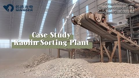 Kaolin Sorting Plant with MINGDE AI Sorting Machines #oresorting #mineralindustry