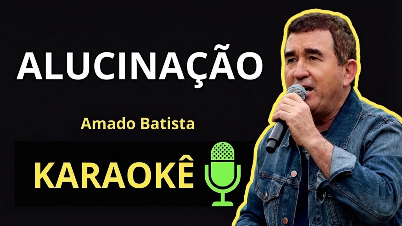 ALUCINAÇÃO - Amado Batista (KARAOKÊ DE VIOLÃO)