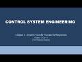 L10 | System Transfer Function & Responses | Time Response Analysis | CS | TU