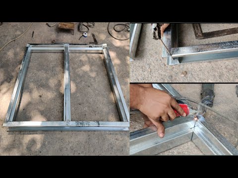 How To Make For Metal Window Frame design (WELDING